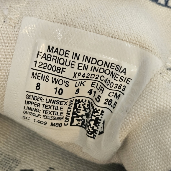 American Flag Converse Chuck Taylor All Star Low Top 122008F Women 10 Men 8 - Picture 7 of 7